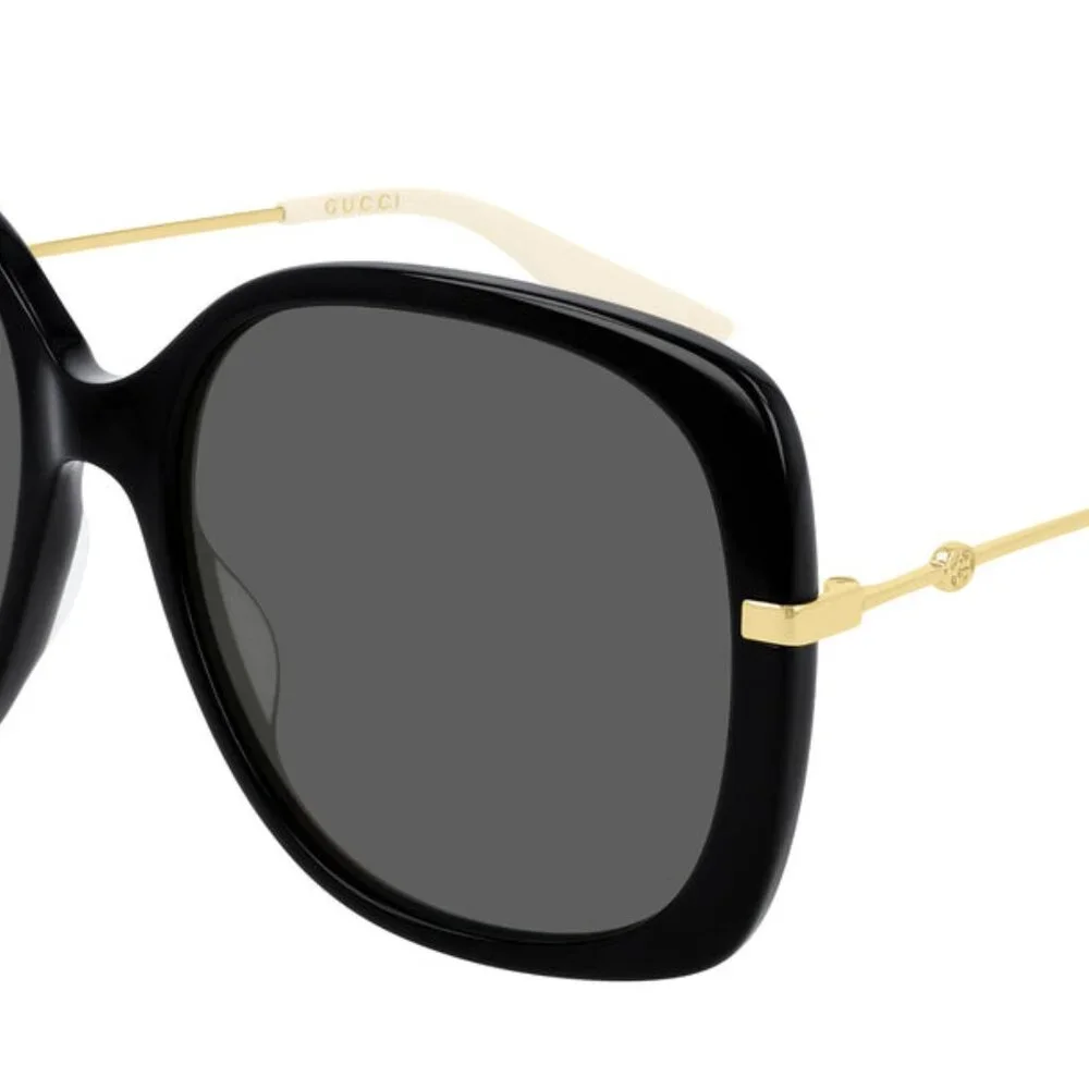 Gucci sunglasses GG0511S over sized, black and gold butterfly goggles -mint - Picture 5 of 7